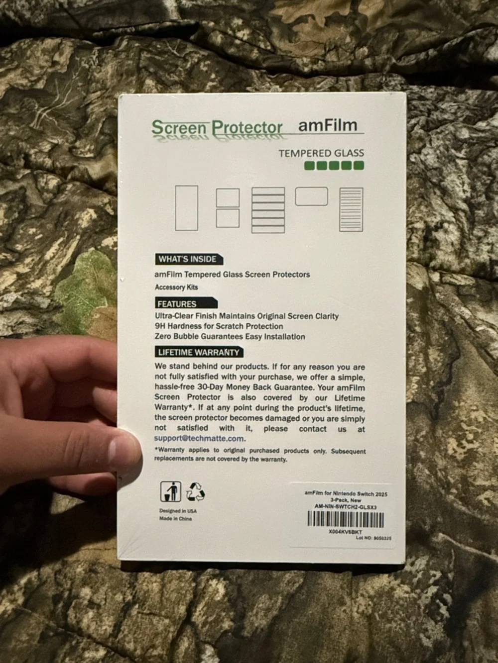 Nintendo switch 3- pack amFilm Tempered Glass Screen Protector